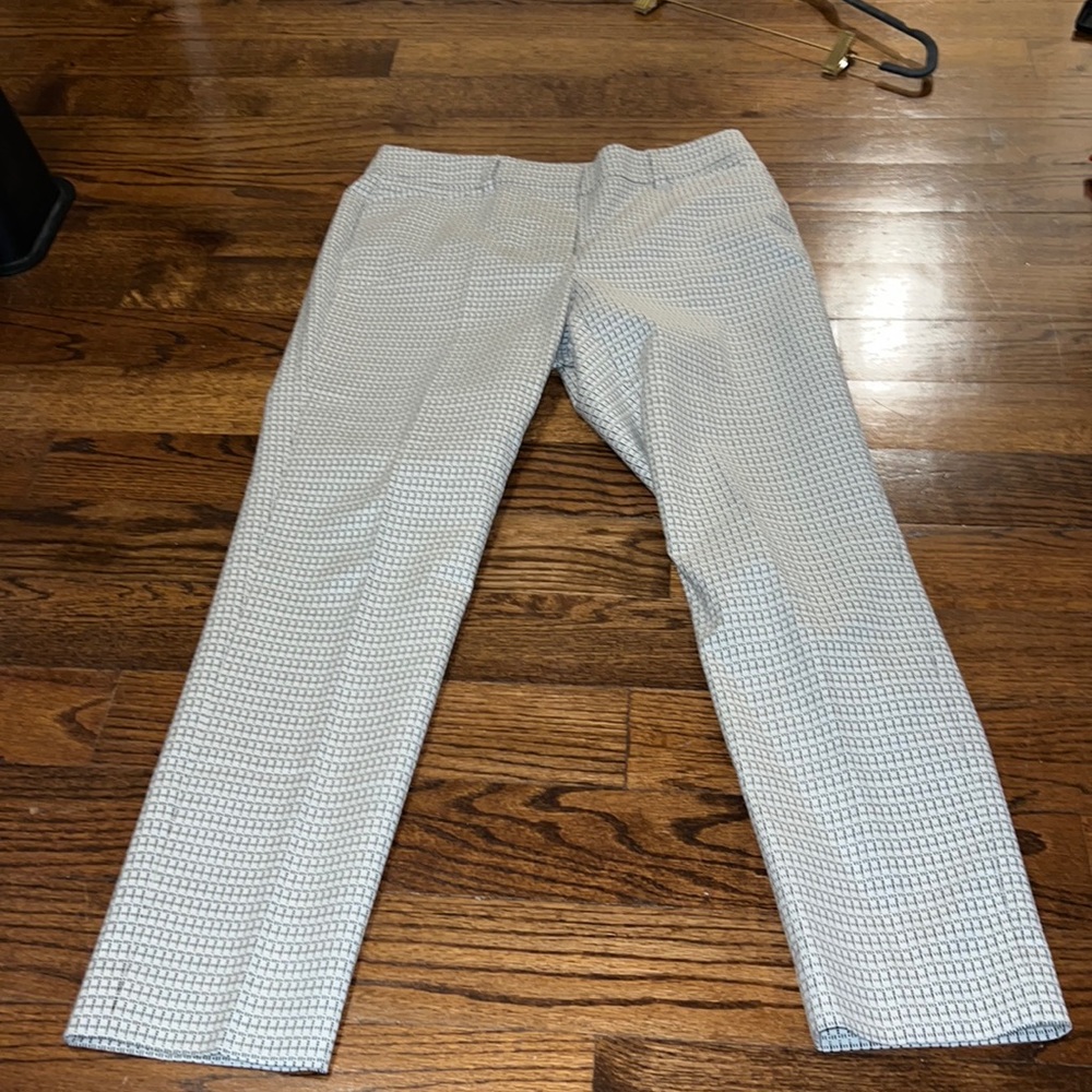 White House black market black and white dress pants